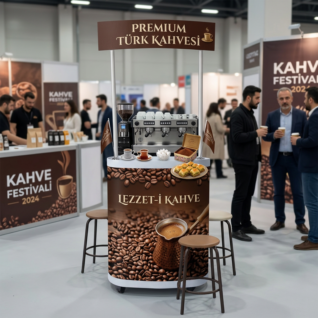 Kahve Tanıtım Oval Stand