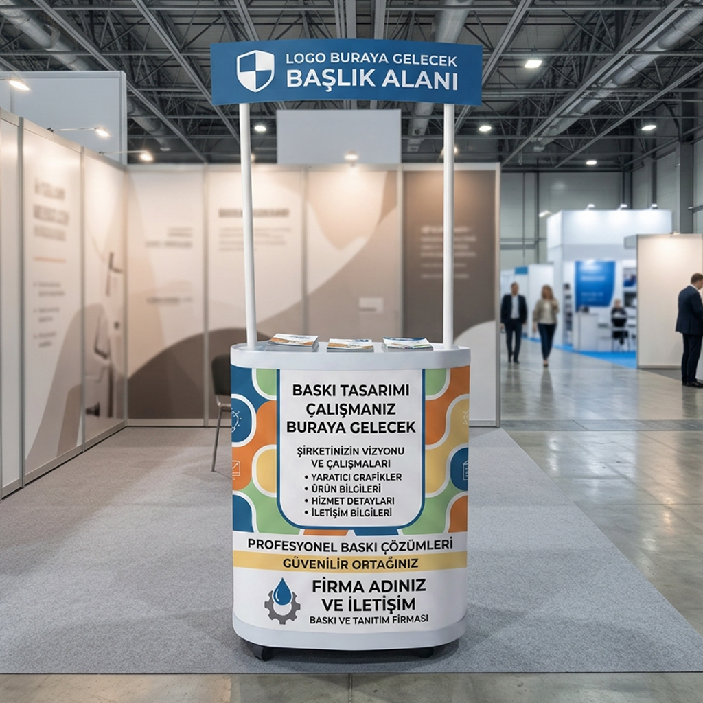 Logolu Plastik Stand